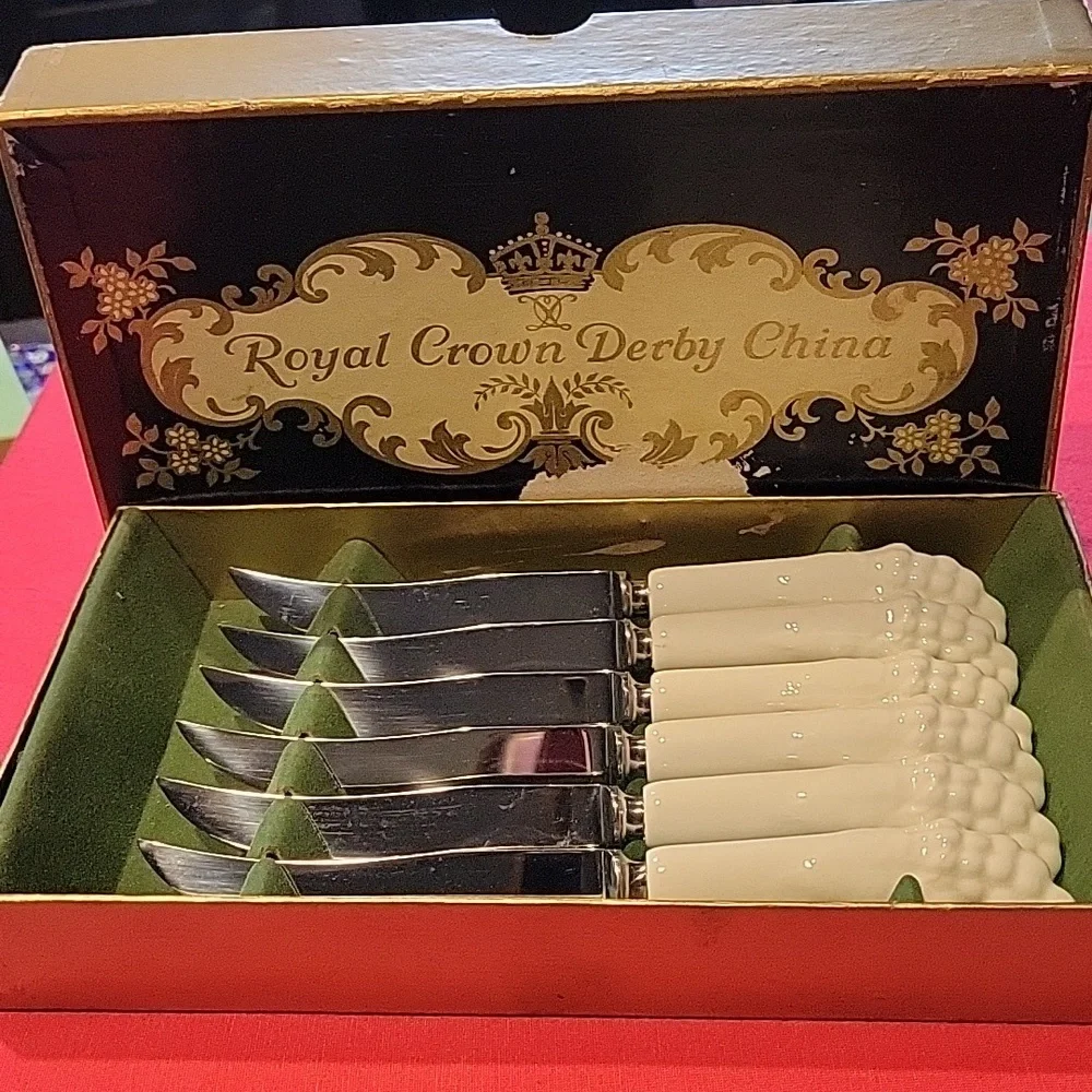 Fruit Knives for Charcuterie,Antique, set/6